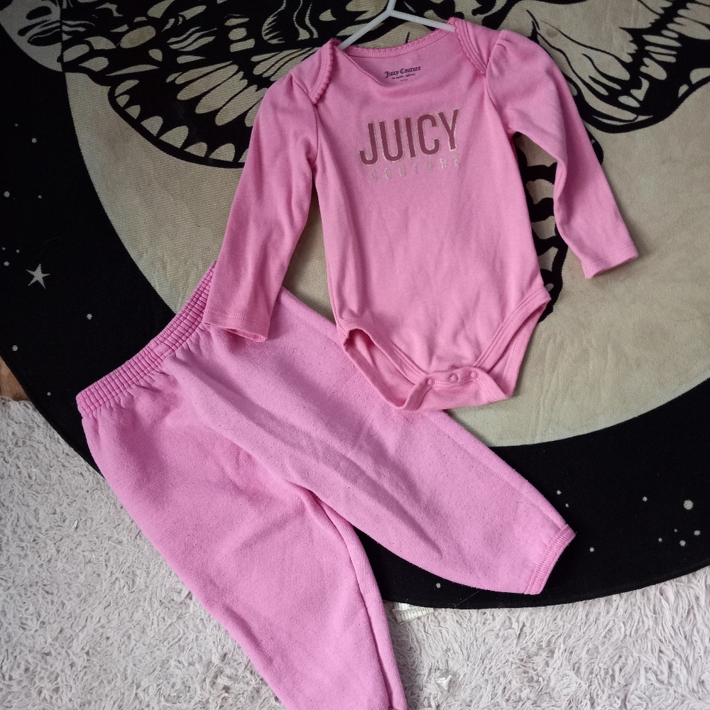 Juicy couture baby onesie w/ matching sweatpants!